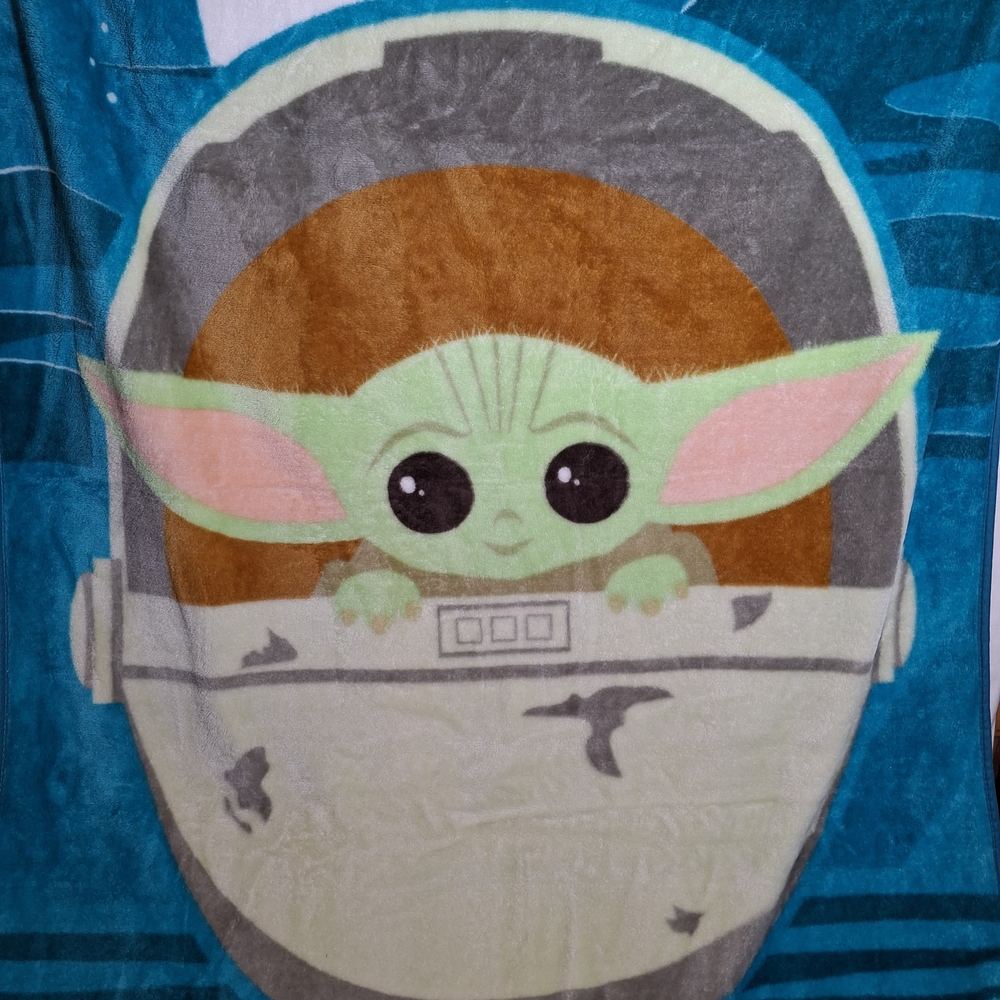 Baby Yoda Throw Blanket, Size 48x65 - Couch, Bedroom Decor